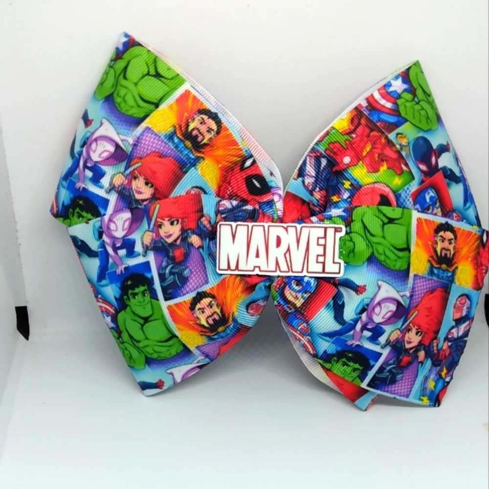 Superhero hair bow
